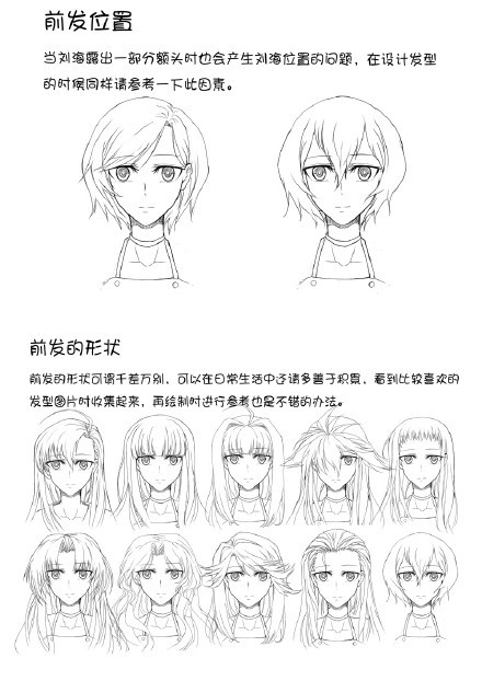 動漫人物發(fā)型的設計方法與參考